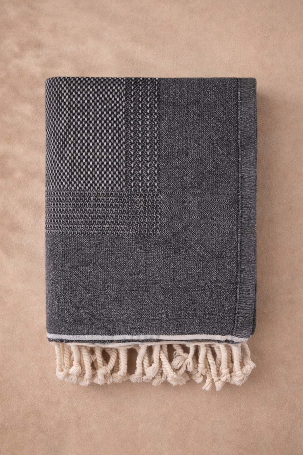 Tan Throw Black