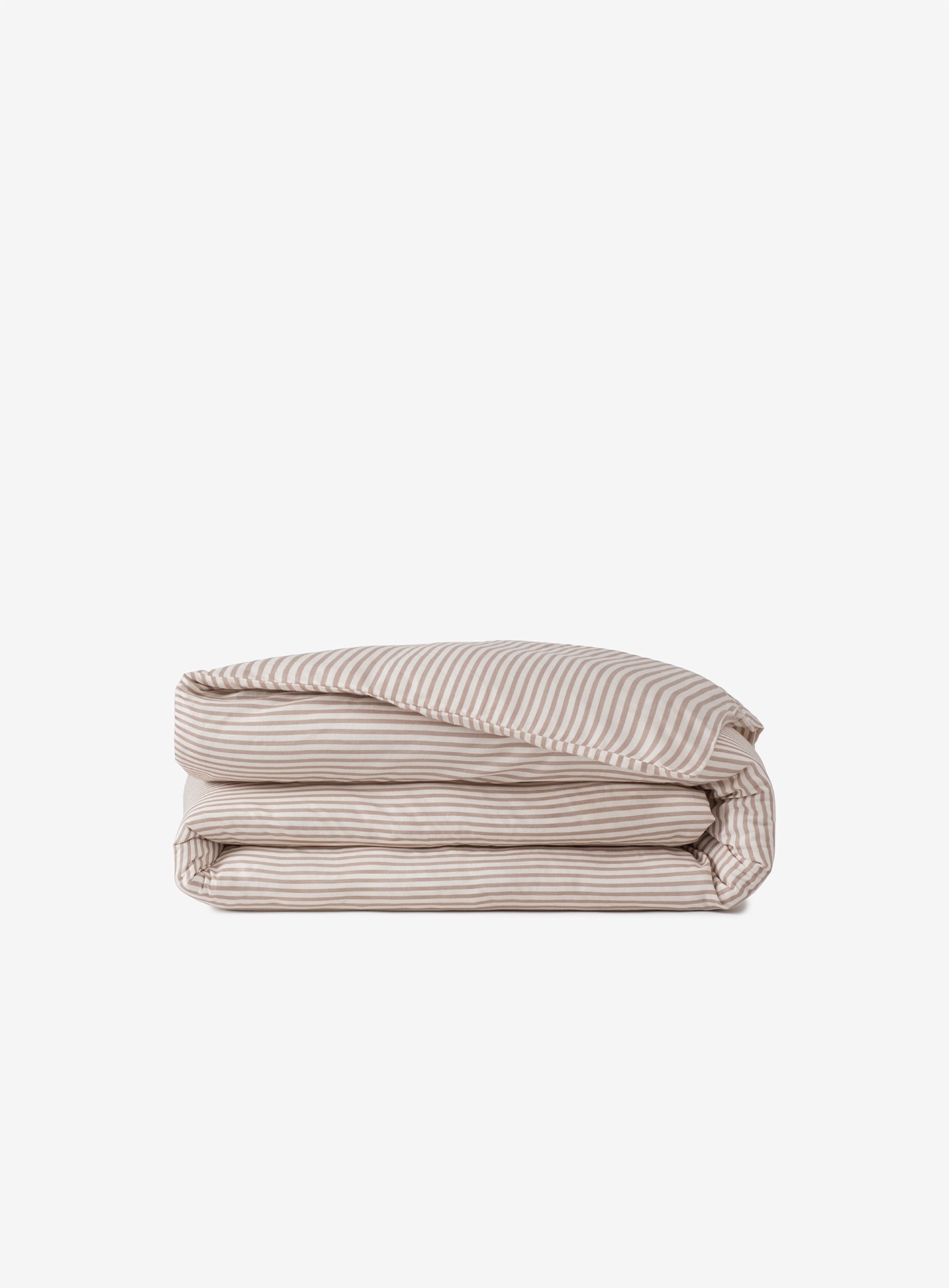 Thin Line Sateen Duvet Cover Ginger Snap