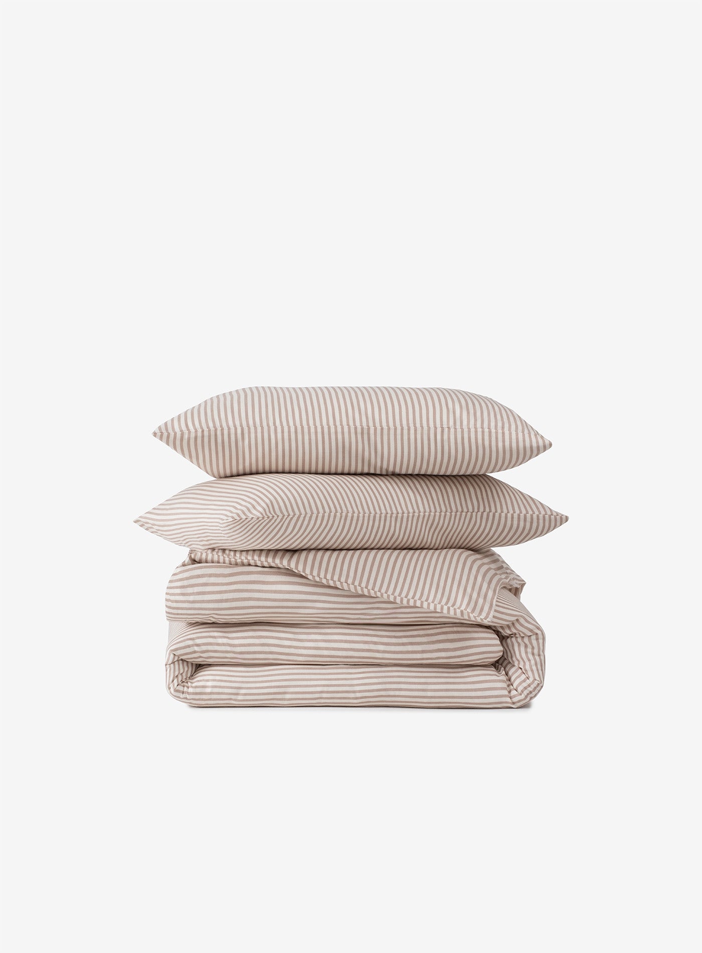 Thin Line Sateen Duvet Cover Ginger Snap