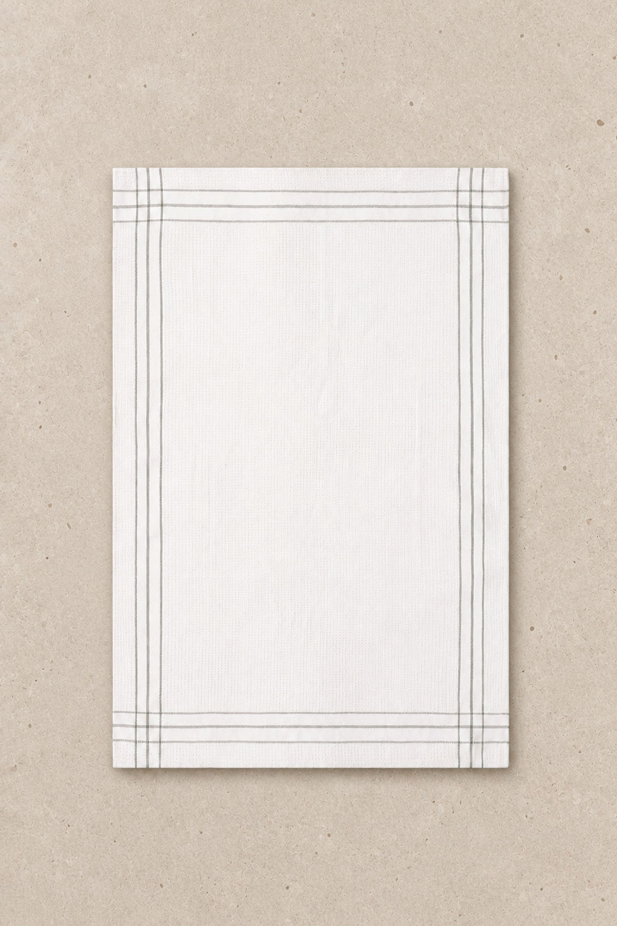 Waffle Kitchen Towel Set Off 2 Cream - Grey