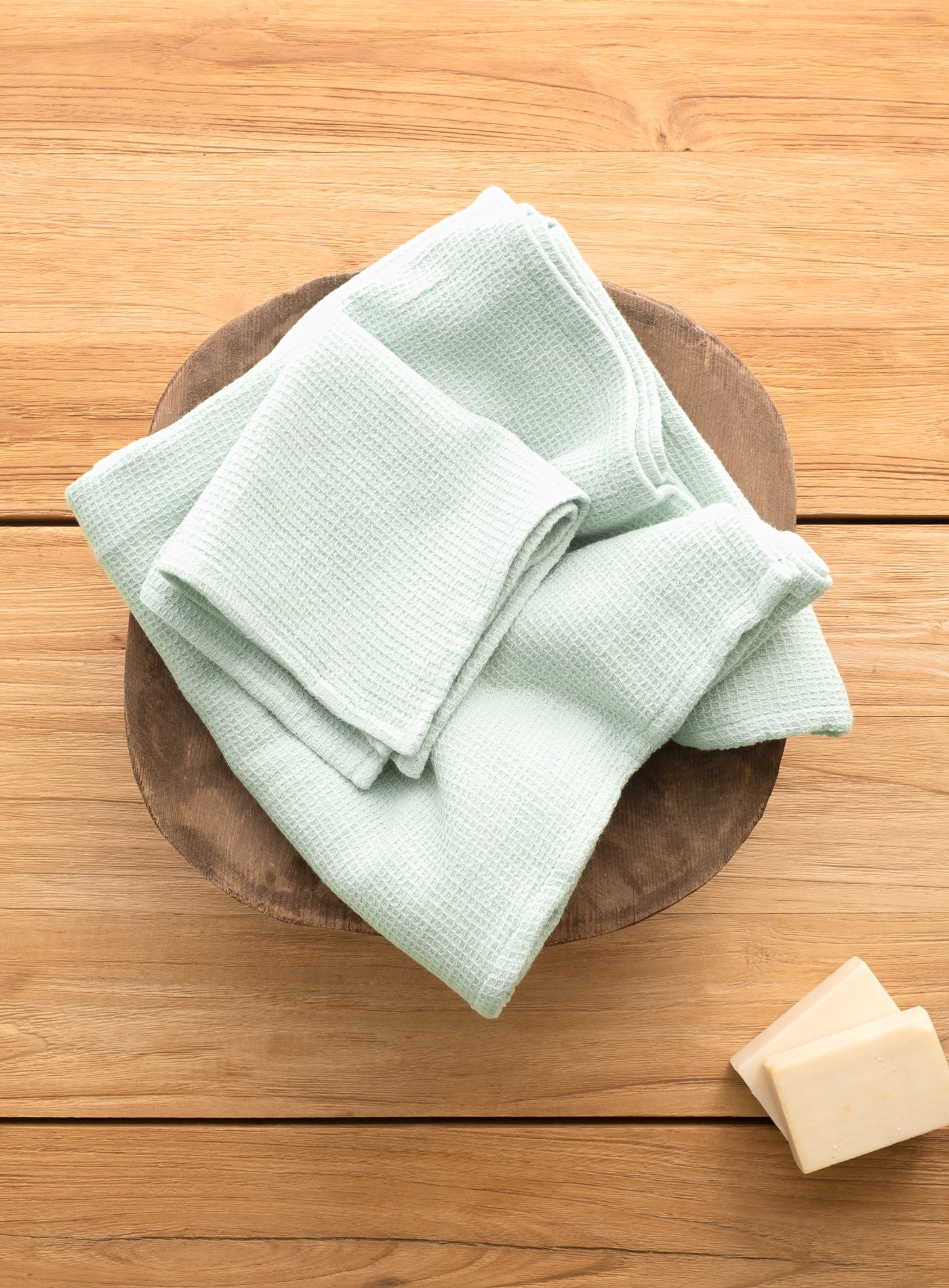 Waffle Towel Set Of 4 Sage