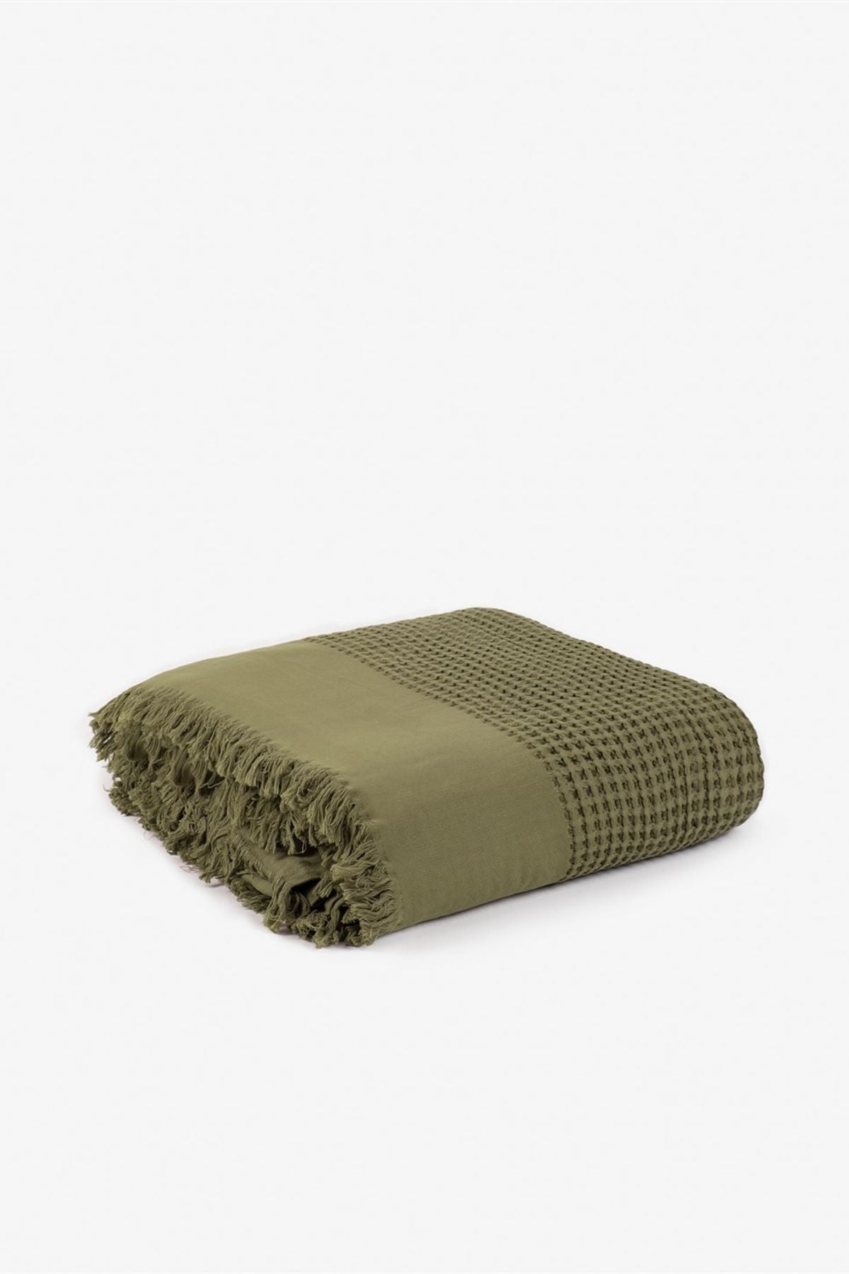 Waffle Yatak Örtüsü Timber