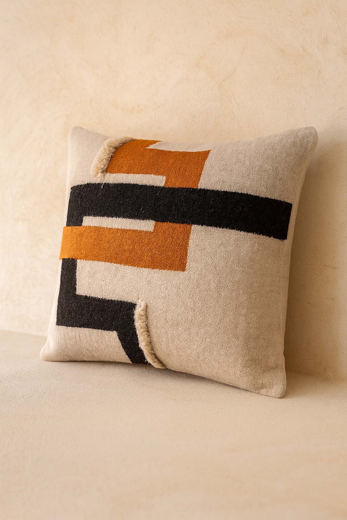 Wool Maze Artisanal Cushion